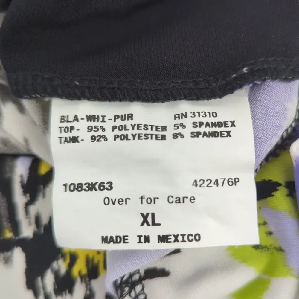 NWT IZ Byer California Polyester Blend Blouse Womens XL Floral - Picture 6 of 6